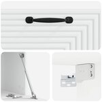 vidaXL Meuble TV mural Blanc 59 5 x 31 x 30 cm Bois d'ingénierie