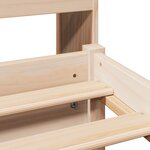 vidaXL Lit bibliothèque sans matelas 160x200 cm bois massif de pin
