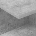 vidaXL Table de chevet Gris béton 40 x 30 x 25 cm Bois d'ingénierie