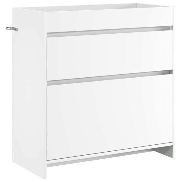 vidaXL Meuble sous lavabo de salle de bain Blanc 78 5 x 37 5 x 81 cm