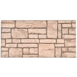 vidaXL Panneaux muraux 3D avec design de brique beige 11 Pièces EPS