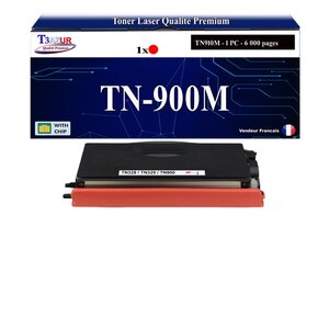 T3AZUR -Toner compatible avec Brother TN900 (TN900M) pour Brother HL-L9200CDWT HL-L9300CDWTT MFC-L9550CDWT - Magenta