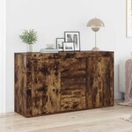 vidaXL Buffet Chêne fumé 120 x 36 x 69 cm Bois d'ingénierie