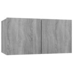 vidaXL Ensemble de meubles TV 8 Pièces Sonoma gris Bois d'ingénierie