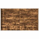 vidaXL Cadre de lit avec rangement avec tiroir Chêne fumé 120 x 190 cm