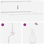 vidaXL Auvent rétractable automatique anthracite blanc 600x300 cm