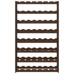 vidaXL Casier à bouteilles pour 56 bouteilles marron bois pin solide