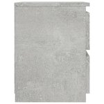 vidaXL Table de chevet Gris béton 30x30x40 cm Bois d’ingénierie