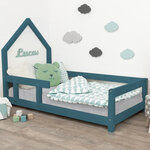 Lit cabane enfant POPPI 80 x 160 vert pétrole 2