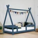 Lit cabane enfant NAKANA 80 x 180 bleu marine