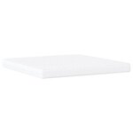 vidaXL Lit Viana avec matelas blanc et noir 200x200 cm similicuir