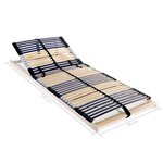 vidaXL Sommiers à lattes sans matelas 2 Pièces avec 42 lattes 90x200 cm