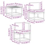 vidaXL Ensemble de canapés d'extérieur 7 pc Blanc et Beige Polyester