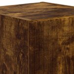 vidaXL Meuble TV mural Chêne fumé 30 x 31 x 40 cm Bois d'ingénierie