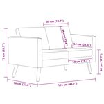 vidaXL Canapé à 2 places tissu rouge bordeaux