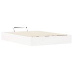 vidaXL Cadre de lit ottoman avec rangement Blanc 120 x 200 cm