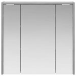 vidaXL Armoire Miroir de Salle de Bain Gris Sonoma 63 5 x 16 x 62 5 cm
