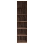 vidaXL Buffet haut chêne marron 45x41x185 cm bois d'ingénierie