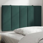 vidaXL Coussin de tête de lit vert foncé 90 cm velours