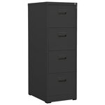 vidaXL Classeur Anthracite 46x62x133 cm Acier