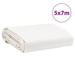 vidaXL Bâche blanc 5x7 m 650 g/m²