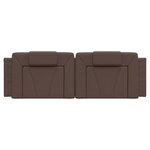vidaXL Coussin de tête de lit Viana marron 160 cm similicuir