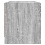 vidaXL Meuble TV avec portes en verre sonoma gris 102x37x42 cm