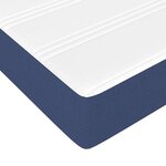 vidaXL Sommier à lattes de lit avec matelas Bleu 100x200 cm Tissu