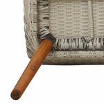 vidaXL Ensemble de salle à manger pour jardin 5 Pièces Gris clair