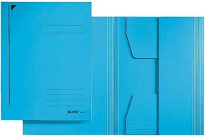 Chemise-trieur 3 rabats Format A3 Carton 320g Bleu LEITZ