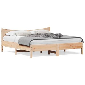 vidaXL Cadre de lit sans matelas 180x200 cm bois massif de pin