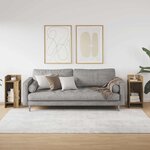 vidaXL Tables d'appoint 2Pièces avec étagère chêne artisanal 25 5x27x60cm