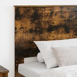 vidaXL Tête de lit Chêne fumé 100 cm Bois d'ingénierie