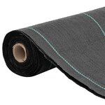 vidaXL Membrane anti-mauvaises herbes noire 1 5 x 100 m PP