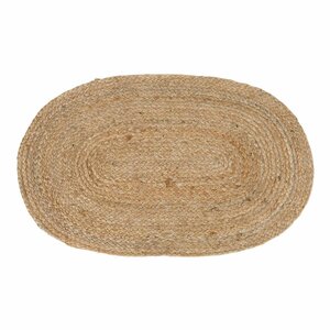Tapis ovale en jute naturel 50 x 80 cm