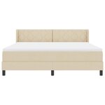 vidaXL Lit boxspring avec matelas avec matelas Crème 180 x 200 cm