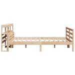 vidaXL Cadre de lit avec tête de lit 150x200 cm bois de pin massif