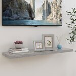 vidaXL Étagère murale flottante Gris béton 90x23 5x3 8 cm MDF