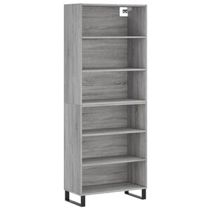 vidaXL Buffet sonoma gris 69 5x32 5x180 cm bois d'ingénierie