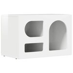 vidaXL Meuble TV Blanc brillant 60 x 35 x 40 cm Bois d'ingénierie