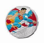 DC COMICS Monnaie de 50€ Argent JUSTICE LEAGUE Vintage