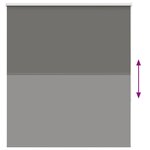 vidaXL Store enrouleur occultant largeur du tissu 136 6 cm polyester