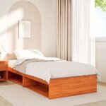 vidaXL Lit de jour sans matelas cire marron 80x200 cm bois pin massif
