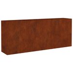 vidaXL Lit surélevé de jardin 200x40x80 cm acier corten