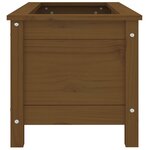 vidaXL Jardinière marron miel 82 5x40x39 cm bois massif de pin