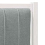 vidaXL Tête de lit capitonnée avec tête de lit Blanc 90 cm Pin massif