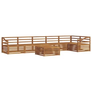 vidaXL Ensemble de canapés d'extérieur 7 pc Naturel