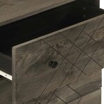 vidaXL Buffet noir 60x33x75 cm bois massif de manguier