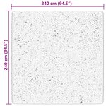 vidaXL Tapis HUARTE à poils courts doux et lavable gris 240x240 cm