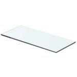 vidaXL Panneaux d'étagère 2 Pièces Verre Transparent 40 x 12 cm
